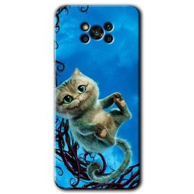 Poco X3 Pro Çılgın Kedi Baskılı Uyumlu Silikon Kılıf