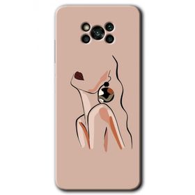 Poco X3 Pro Çizim Silüet Baskılı Uyumlu Silikon Kılıf