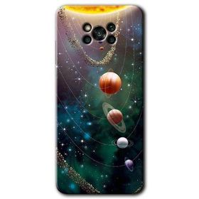 Poco X3 Pro Cosmos Baskılı Uyumlu Silikon Kılıf