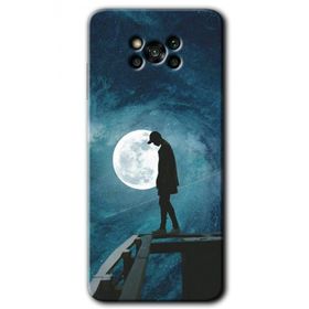 Poco X3 Pro Dolunay Yalnızlık Baskılı Uyumlu Silikon Kılıf