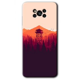 Poco X3 Pro Gözlem Kulesi Baskılı Uyumlu Silikon Kılıf