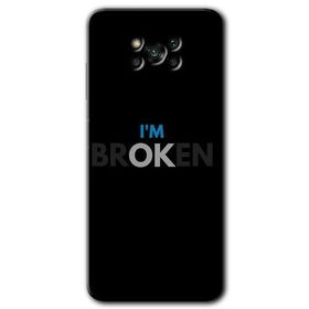 Poco X3 Pro Im Broken Baskılı Uyumlu Silikon Kılıf