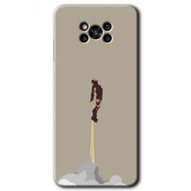 Poco X3 Pro İronman Airport Baskılı Uyumlu Silikon Kılıf