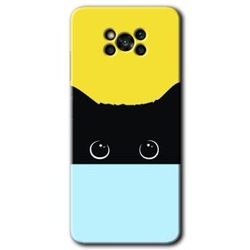Poco X3 Pro Kara Kedi Baskılı Uyumlu Silikon Kılıf
