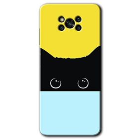 Poco X3 Pro Kara Kedi Baskılı Uyumlu Silikon Kılıf