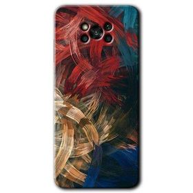 Poco X3 Pro Karma Boyalar Baskılı Uyumlu Silikon Kılıf