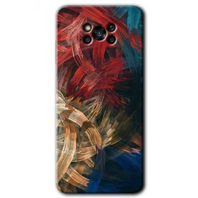 Poco X3 Pro Karma Boyalar Baskılı Uyumlu Silikon Kılıf