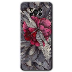 Poco X3 Pro kelebek Ömrü Baskılı Uyumlu Silikon Kılıf