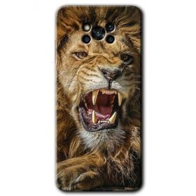 Poco X3 Pro King Lion Baskılı Uyumlu Silikon Kılıf