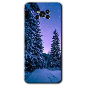 Poco X3 Pro Kış Manzarası Baskılı Uyumlu Silikon Kılıf