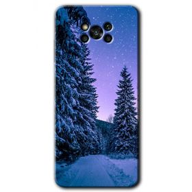 Poco X3 Pro Kış Manzarası Baskılı Uyumlu Silikon Kılıf