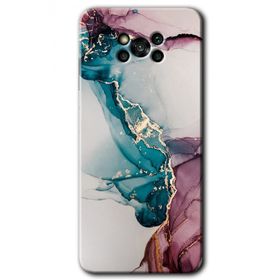 Poco X3 Pro Liquid Mermer Baskılı Uyumlu Silikon Kılıf