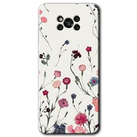 Poco X3 Pro Mat Çiçek Baskılı Uyumlu Silikon Kılıf