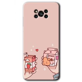 Poco X3 Pro Meyveli Süt Baskılı Uyumlu Silikon Kılıf