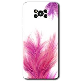 Poco X3 Pro Pembe Tüy Baskılı Uyumlu Silikon Kılıf