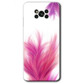 Poco X3 Pro Pembe Tüy Baskılı Uyumlu Silikon Kılıf