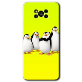 Poco X3 Pro Penguenler Baskılı Uyumlu Silikon Kılıf