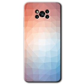 Poco X3 Pro Polygon Graident 3 Baskılı Uyumlu Silikon Kılıf