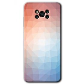 Poco X3 Pro Polygon Graident 3 Baskılı Uyumlu Silikon Kılıf