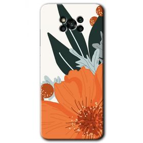 Poco X3 Pro Portakal Çiçeği Baskılı Uyumlu Silikon Kılıf