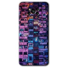 Poco X3 Pro Şehir Görünümü Baskılı Uyumlu Silikon Kılıf
