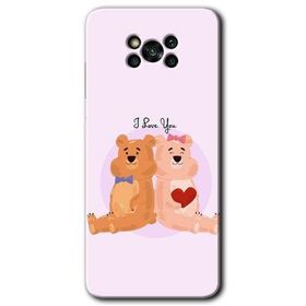 Poco X3 Pro Sevgili Ayıcık Baskılı Uyumlu Silikon Kılıf