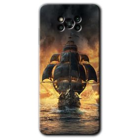 Poco X3 Pro Siyah İnci Baskılı Uyumlu Silikon Kılıf