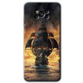 Poco X3 Pro Siyah İnci Baskılı Uyumlu Silikon Kılıf