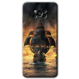 Poco X3 Pro Siyah İnci Baskılı Uyumlu Silikon Kılıf