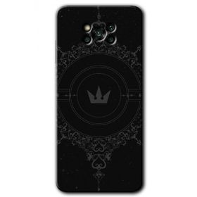 Poco X3 Pro Siyah Mandala 1 Baskılı Uyumlu Silikon Kılıf