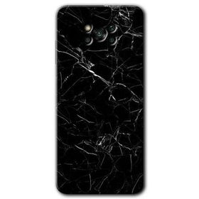 Poco X3 Pro Siyah Mermer Baskılı Uyumlu Silikon Kılıf