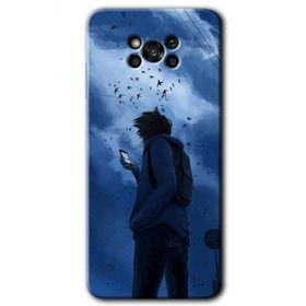 Poco X3 Pro Sonbahar Yalnızlığı Baskılı Uyumlu Silikon Kılıf