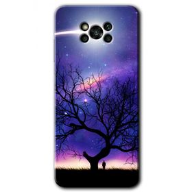 Poco X3 Pro Uzay Silüet Baskılı Uyumlu Silikon Kılıf