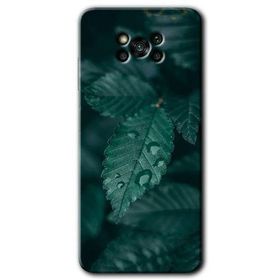 Poco X3 Pro Yağmurlu Yaprak Baskılı Uyumlu Silikon Kılıf