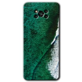 Poco X3 Pro Yeşil Okyanus Baskılı Uyumlu Silikon Kılıf