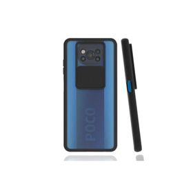 Poco X3 Uyumlu Slayt Kaydırmalı Kamera Korumalı Renkli Silikon Arkası Buz Beyaz Cep Telefon Kılıfı