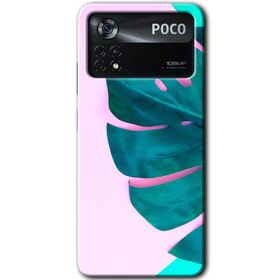 Poco X4 Pro 3D Yaprak Baskılı Uyumlu Silikon Kılıf