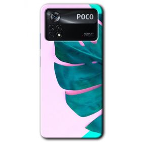 Poco X4 Pro 3D Yaprak Baskılı Uyumlu Silikon Kılıf