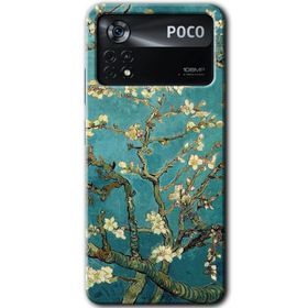 Poco X4 Pro Almond Blossom Baskılı Uyumlu Silikon Kılıf