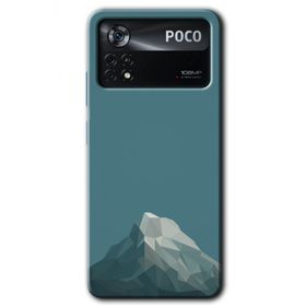 Poco X4 Pro Alone Mountain Baskılı Uyumlu Silikon Kılıf