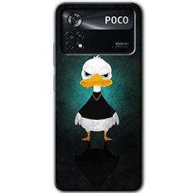 Poco X4 Pro Angry Duck Baskılı Uyumlu Silikon Kılıf