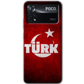 Poco X4 Pro Ayyıldız Türk Baskılı Uyumlu Silikon Kılıf