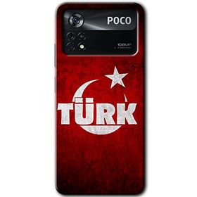 Poco X4 Pro Ayyıldız Türk Baskılı Uyumlu Silikon Kılıf