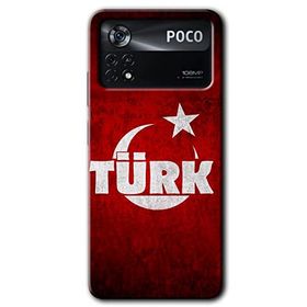 Poco X4 Pro Ayyıldız Türk Baskılı Uyumlu Silikon Kılıf