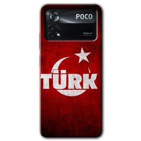 Poco X4 Pro Ayyıldız Türk Baskılı Uyumlu Silikon Kılıf