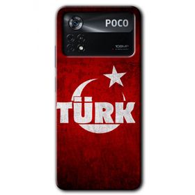 Poco X4 Pro Ayyıldız Türk Baskılı Uyumlu Silikon Kılıf