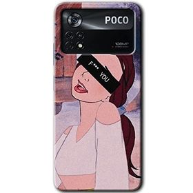 Poco X4 Pro Bad Girl Baskılı Uyumlu Silikon Kılıf