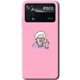 Poco X4 Pro Bad Grandmother Baskılı Uyumlu Silikon Kılıf