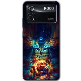 Poco X4 Pro Ballı Baykuş Baskılı Uyumlu Silikon Kılıf