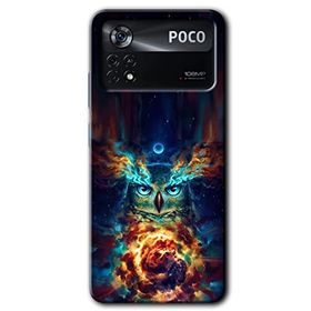 Poco X4 Pro Ballı Baykuş Baskılı Uyumlu Silikon Kılıf